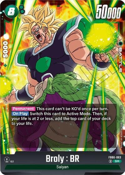 Broly : BR - FB06-063 (Holofoil, Super Rare)