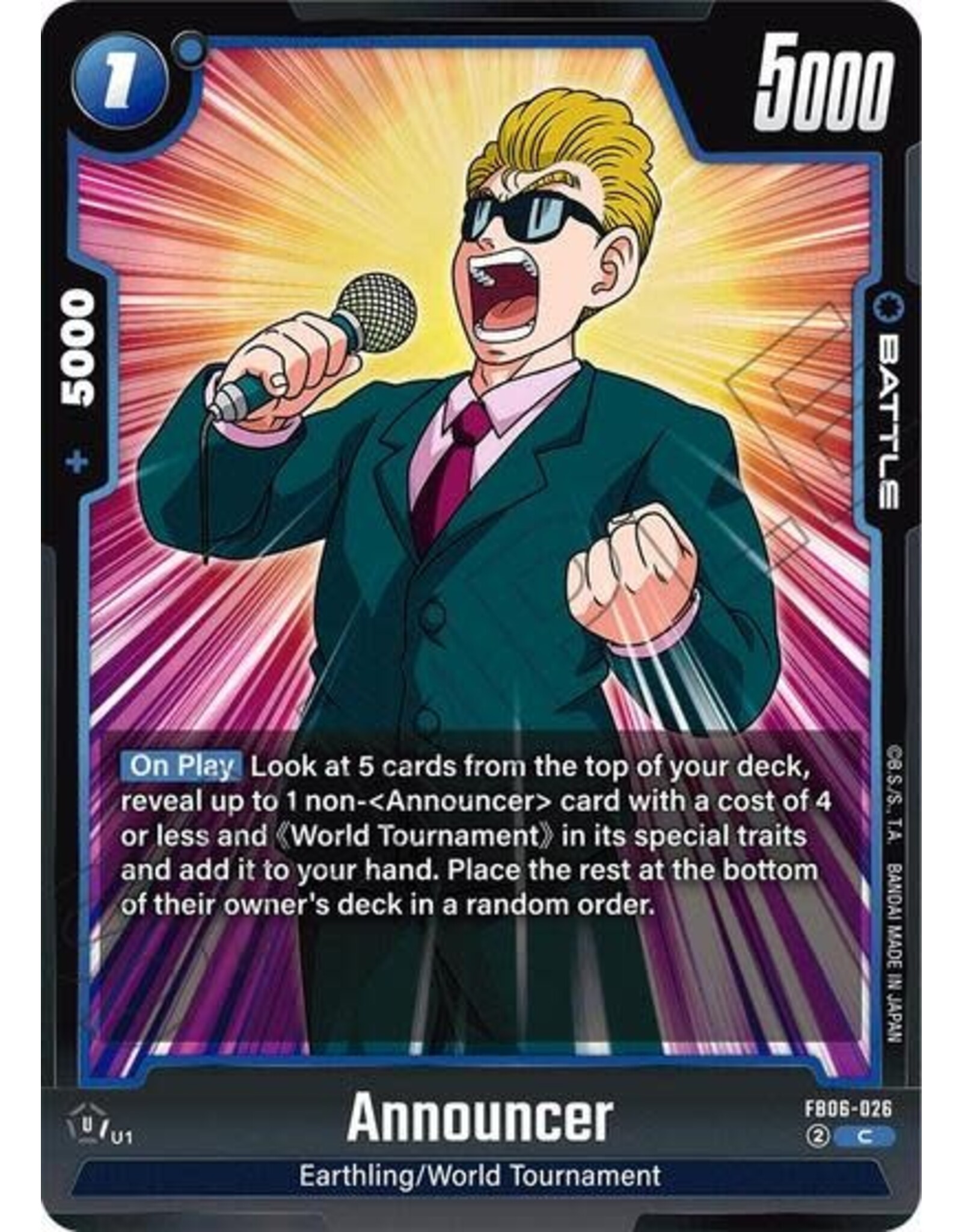 Announcer - FB06-026 (Normal, Common) (FB06)
