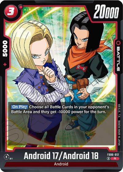 Android 17/Android 18 - FB06-012 (Holofoil, Rare)