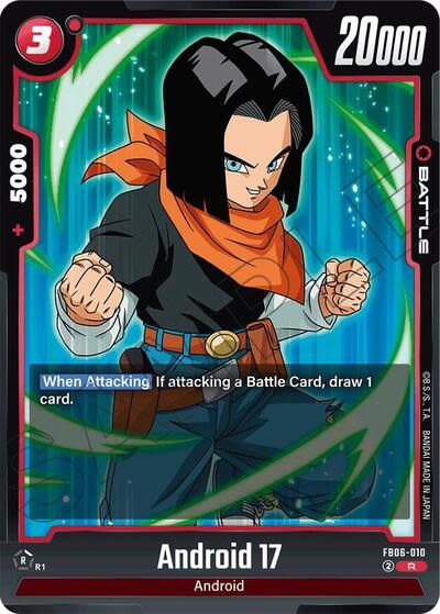 Android 17 - FB06-010 (Holofoil, Rare)