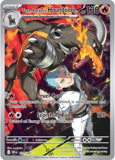Team Rocket's Houndoom - 191/182 (Holofoil, Illustration Rare)