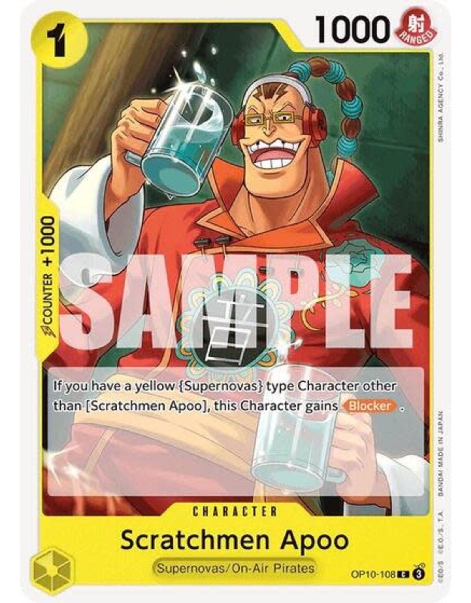 Scratchmen Apoo - OP10-108 (Normal, C)