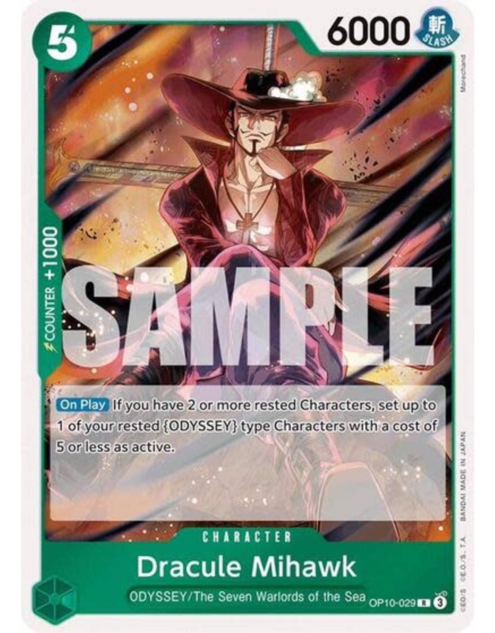 Dracule Mihawk - OP10-029 (Foil, R)