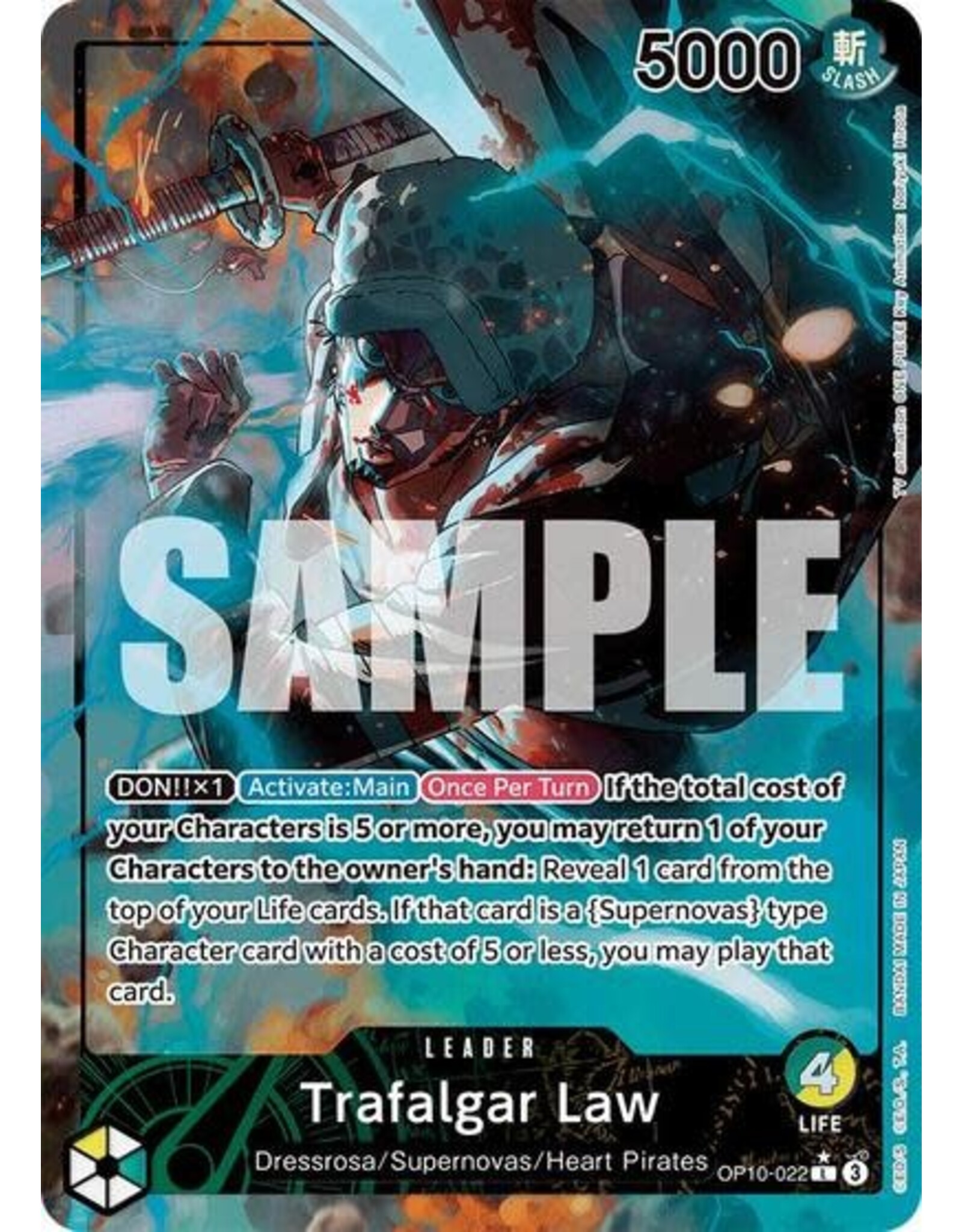 Trafalgar Law (022) (Parallel) - OP10-022 (Foil, L)