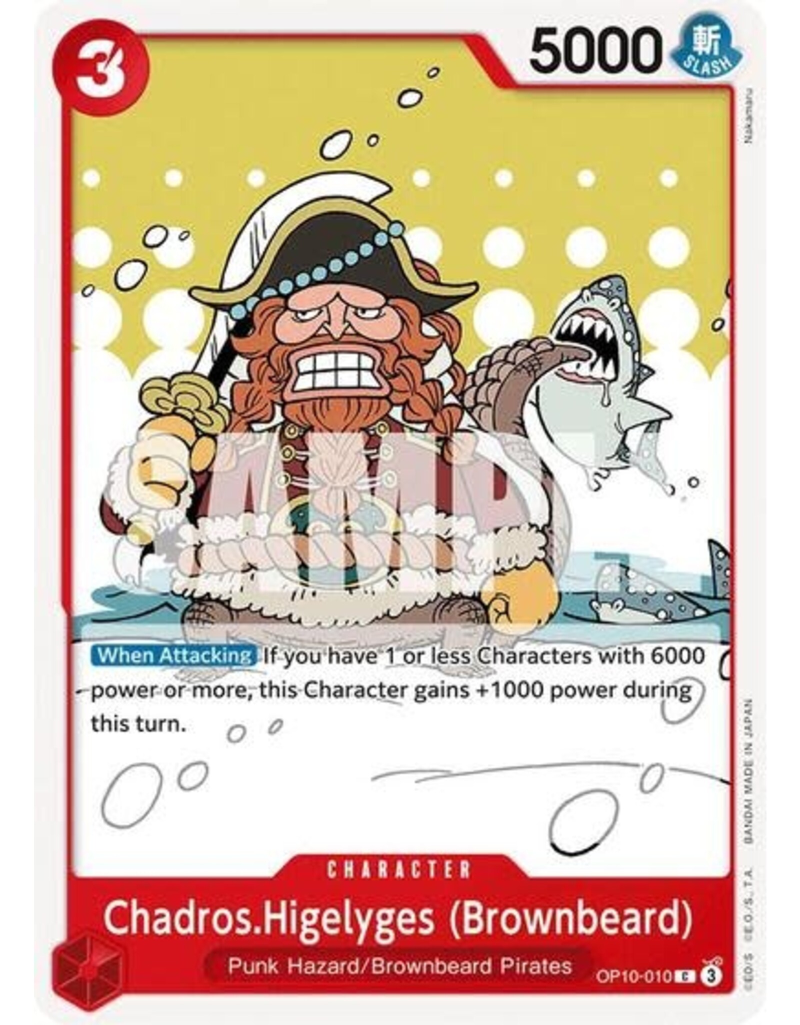 Chadros.Higelyges (Brownbeard) - OP10-010 (Normal, C)