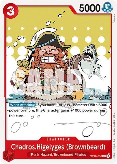 Chadros.Higelyges (Brownbeard) - OP10-010 (Normal, C)