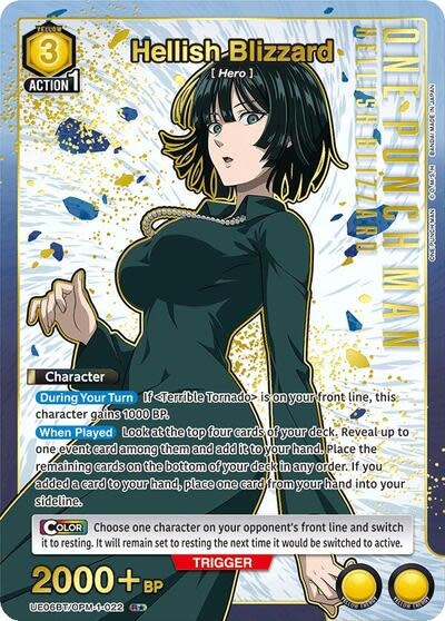 Hellish Blizzard (022) (R*) - UE06BT/OPM-1-022 (Foil, Rare 1-Star)