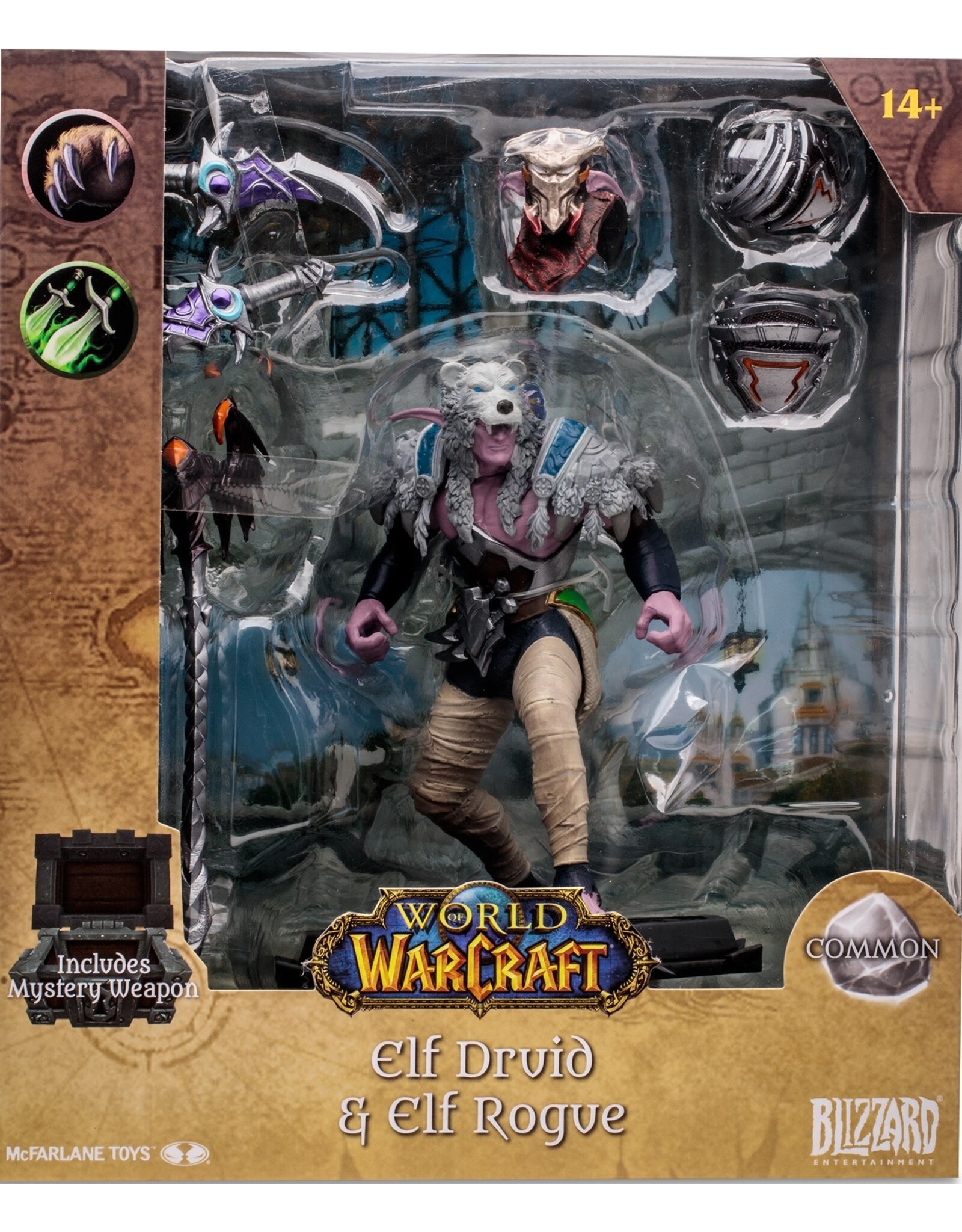 McFarlane Toys World of Warcraft - Elf Drvid & Rogue 6' Figure