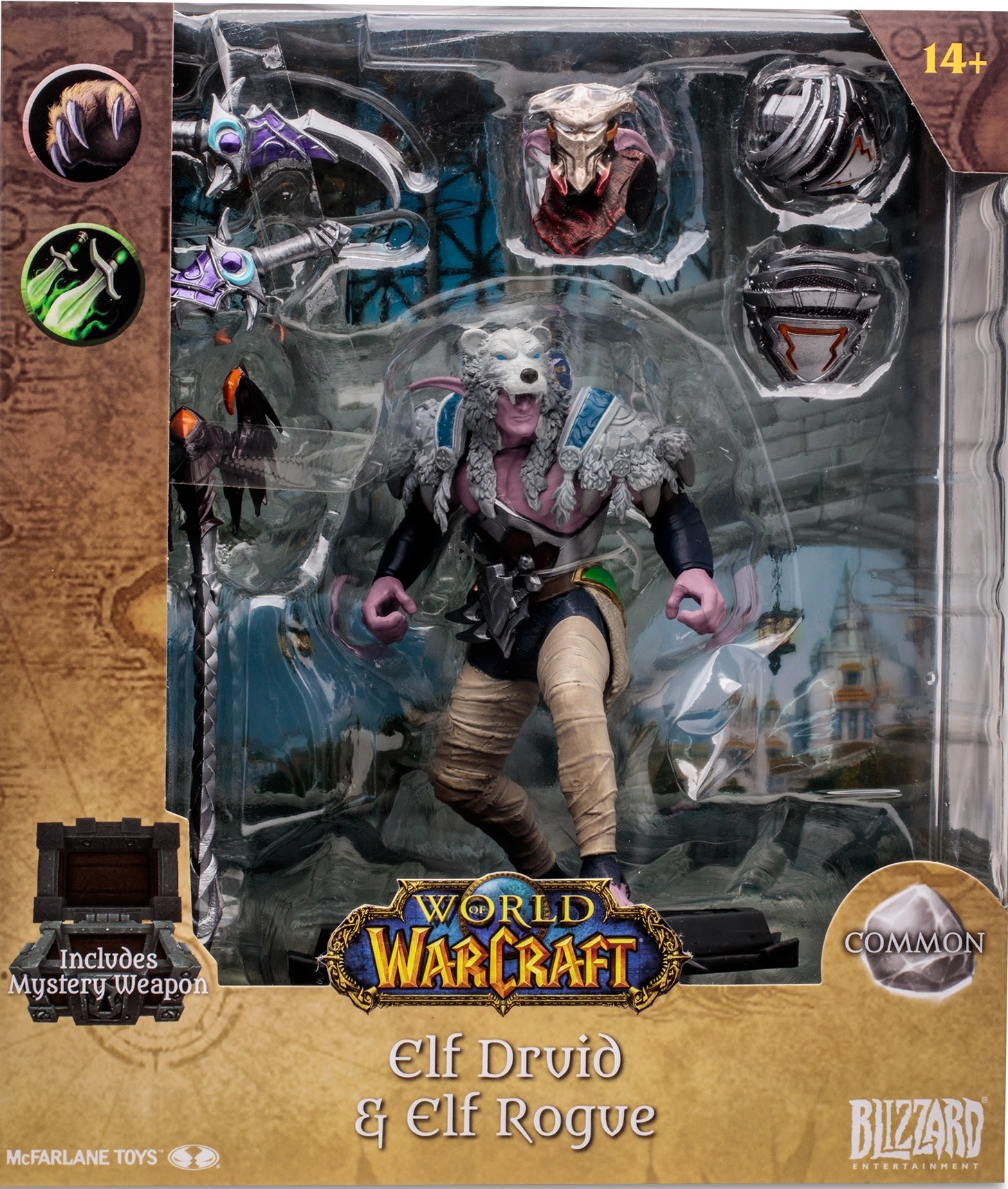 McFarlane Toys World of Warcraft - Elf Drvid & Rogue 6' Figure