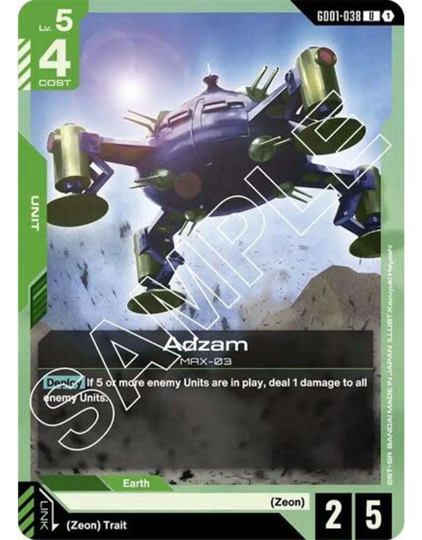 Adzam - GD01-038 (Normal, Uncommon)