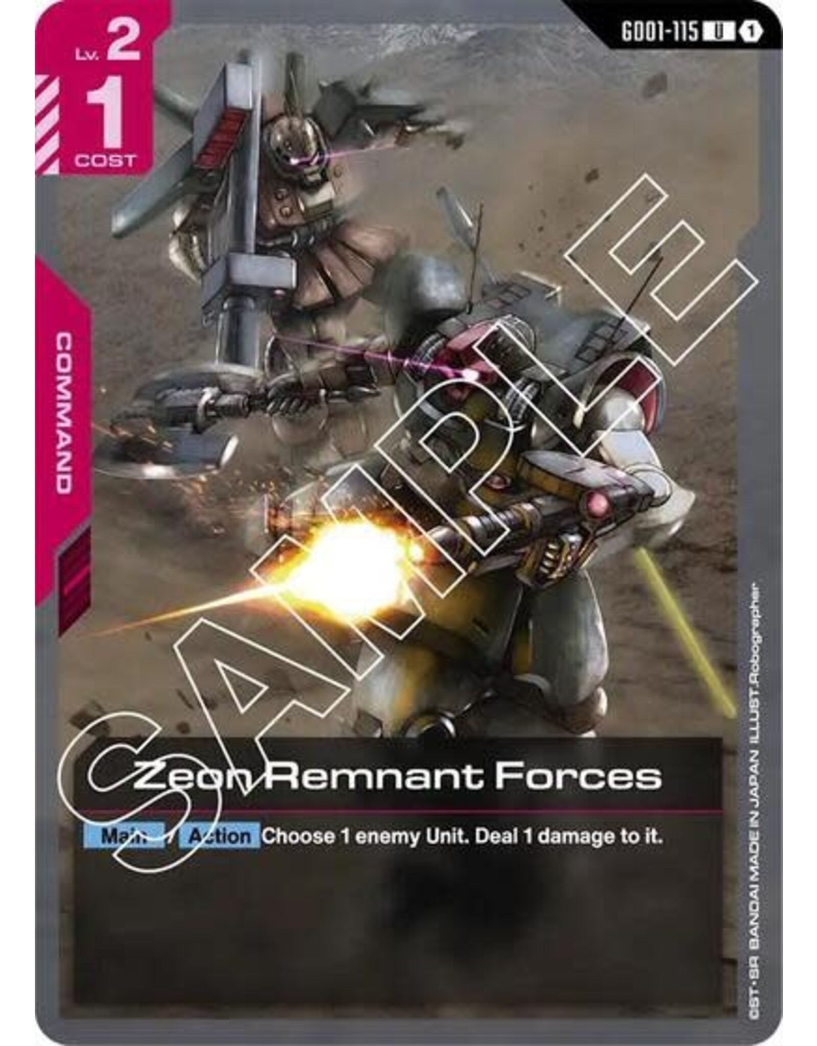 Zeon Remnant Forces - GD01-115 (Normal, Uncommon)