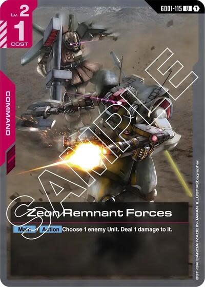 Zeon Remnant Forces - GD01-115 (Normal, Uncommon)