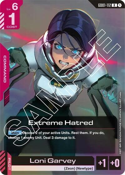 Extreme Hatred - GD01-112 (Holofoil, Rare)