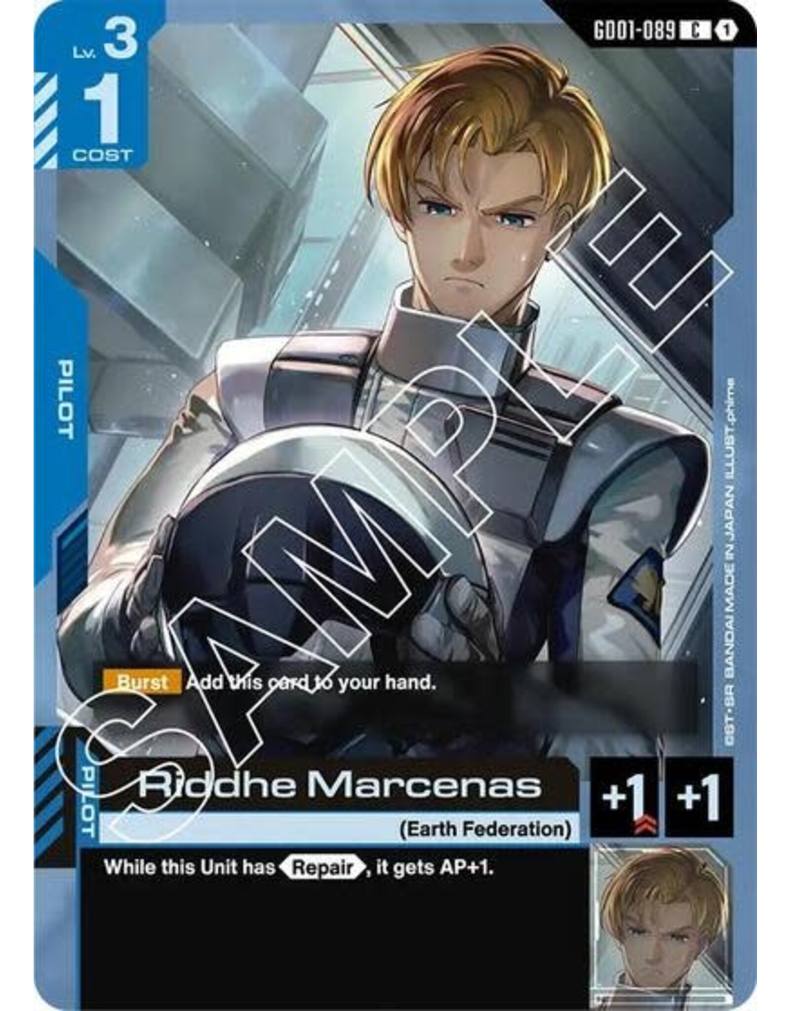 Riddhe Marcenas - GD01-089 (Normal, Common) (GD01)