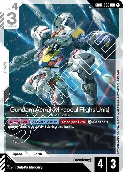 Gundam Aerial (Mirasoul Flight Unit) - GD01-082 (Normal, Uncommon)
