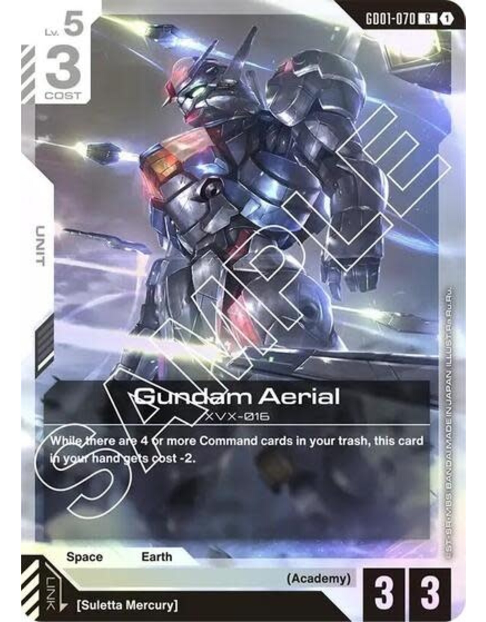 Gundam Aerial - GD01-070 (Holofoil, Rare) (GD01)