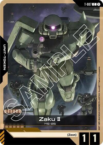 Zaku II (T-007) Token (Normal, Common)