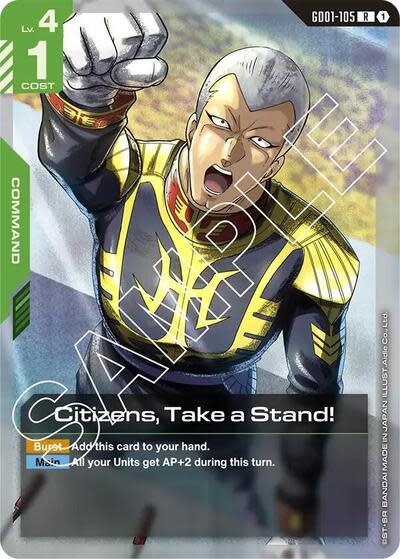 Citizens, Take a Stand! - GD01-105 (Holofoil, Rare) (GD01)
