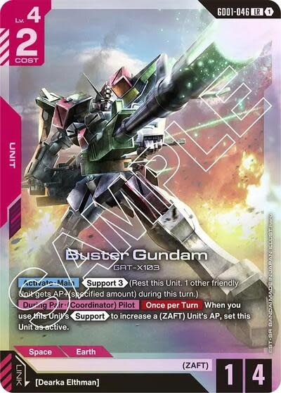 Buster Gundam - GD01-046 (Holofoil, Legend Rare)