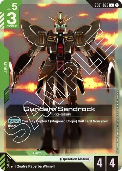 Gundam Sandrock - GD01-028 (Holofoil, Rare) (GD01)
