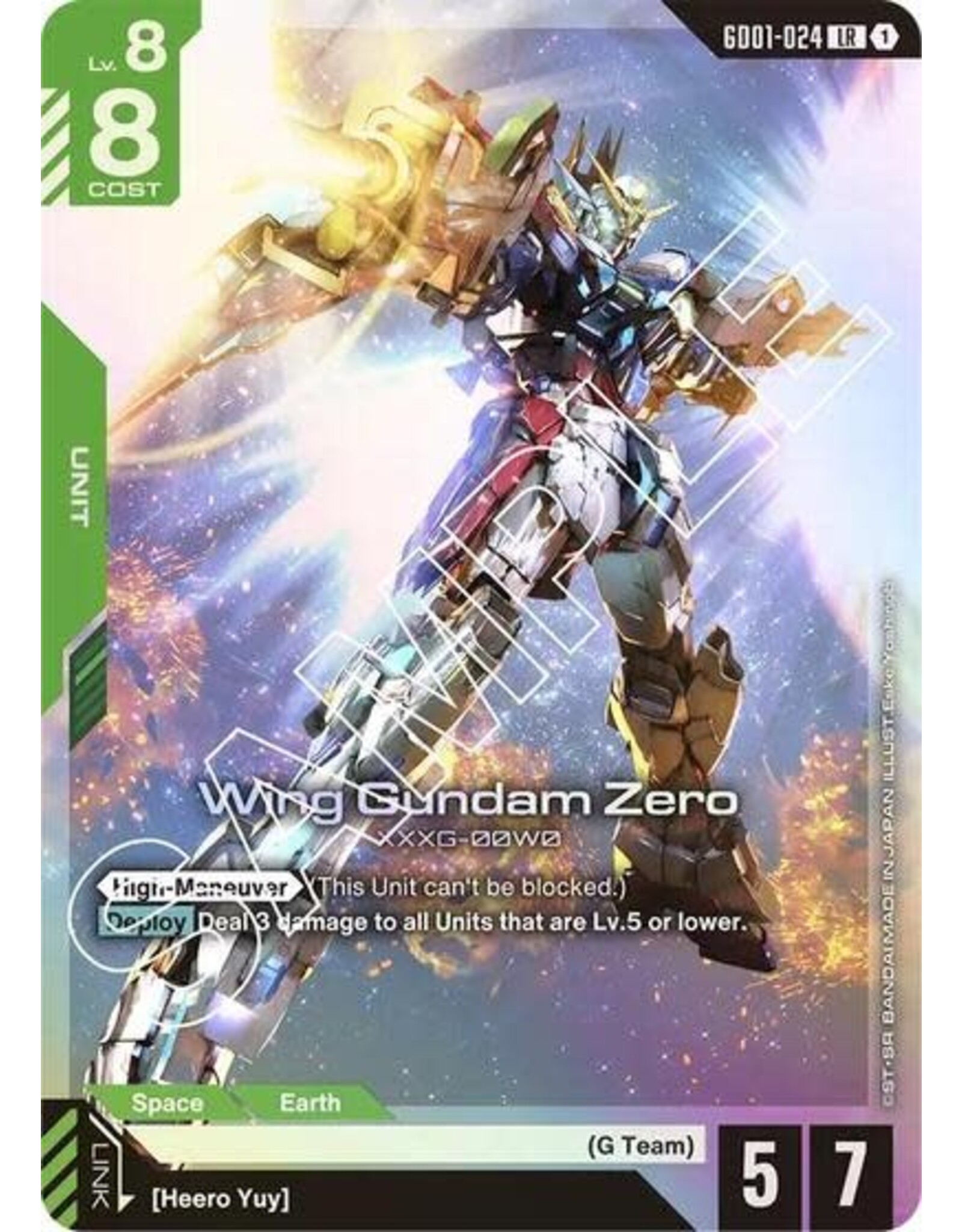 Wing Gundam Zero - GD01-024 (Holofoil, Legend Rare)