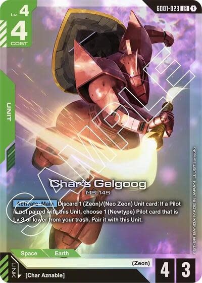 Char's Gelgoog - GD01-023 (Holofoil, Legend Rare)
