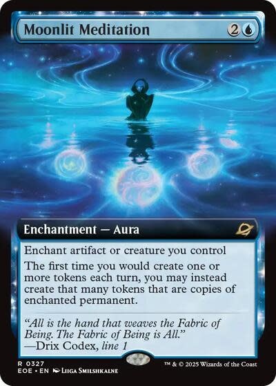 Moonlit Meditation (Extended Art) - 327 (Foil, R)