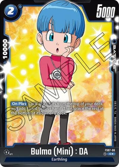 Bulma (Mini) : DA (Bonus Pack Alternate Art) - FS07-06 (Holofoil, Common)