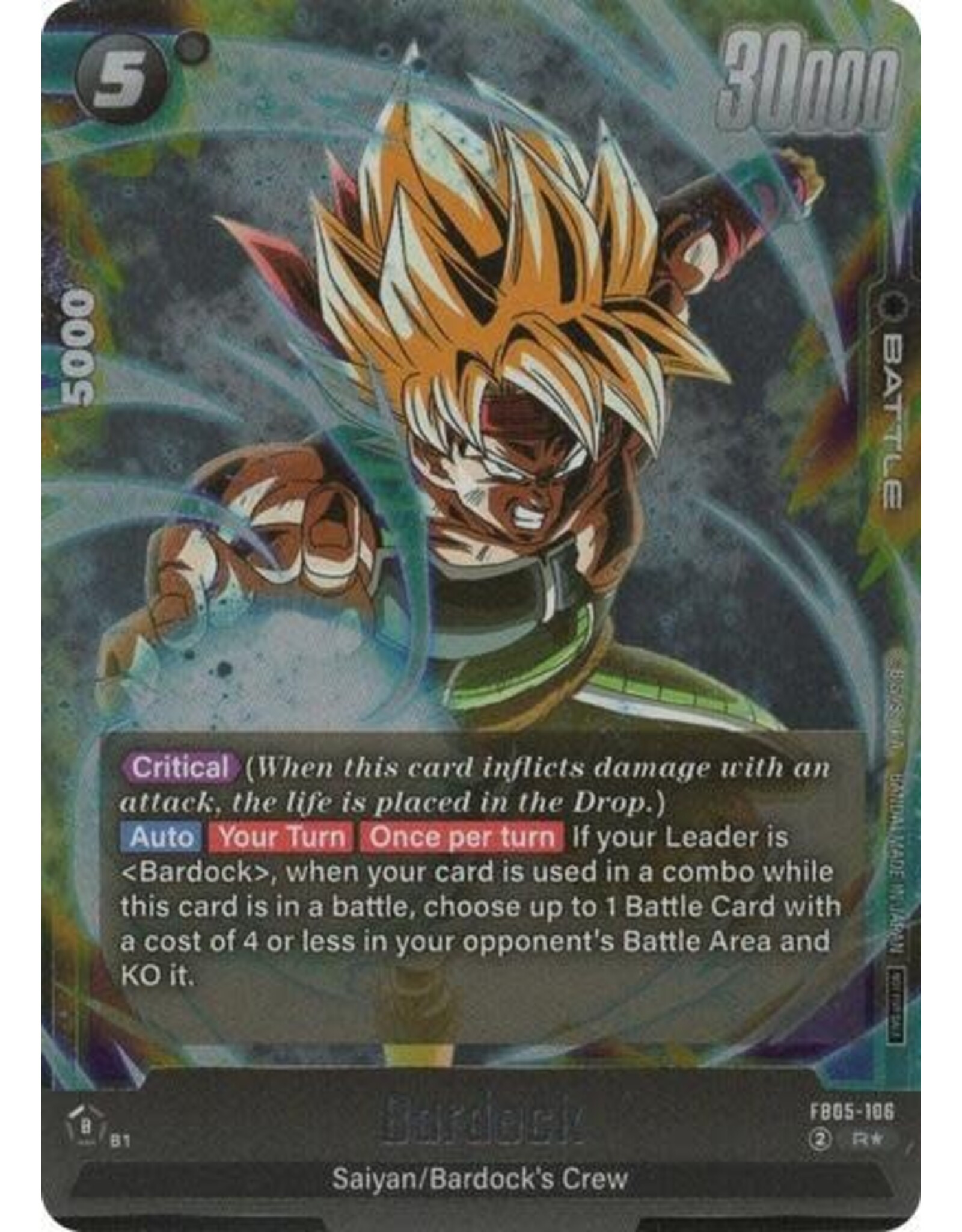 Bardock (Tournament Pack 06) (Promo) - FB05-106 (Holofoil, Rare)