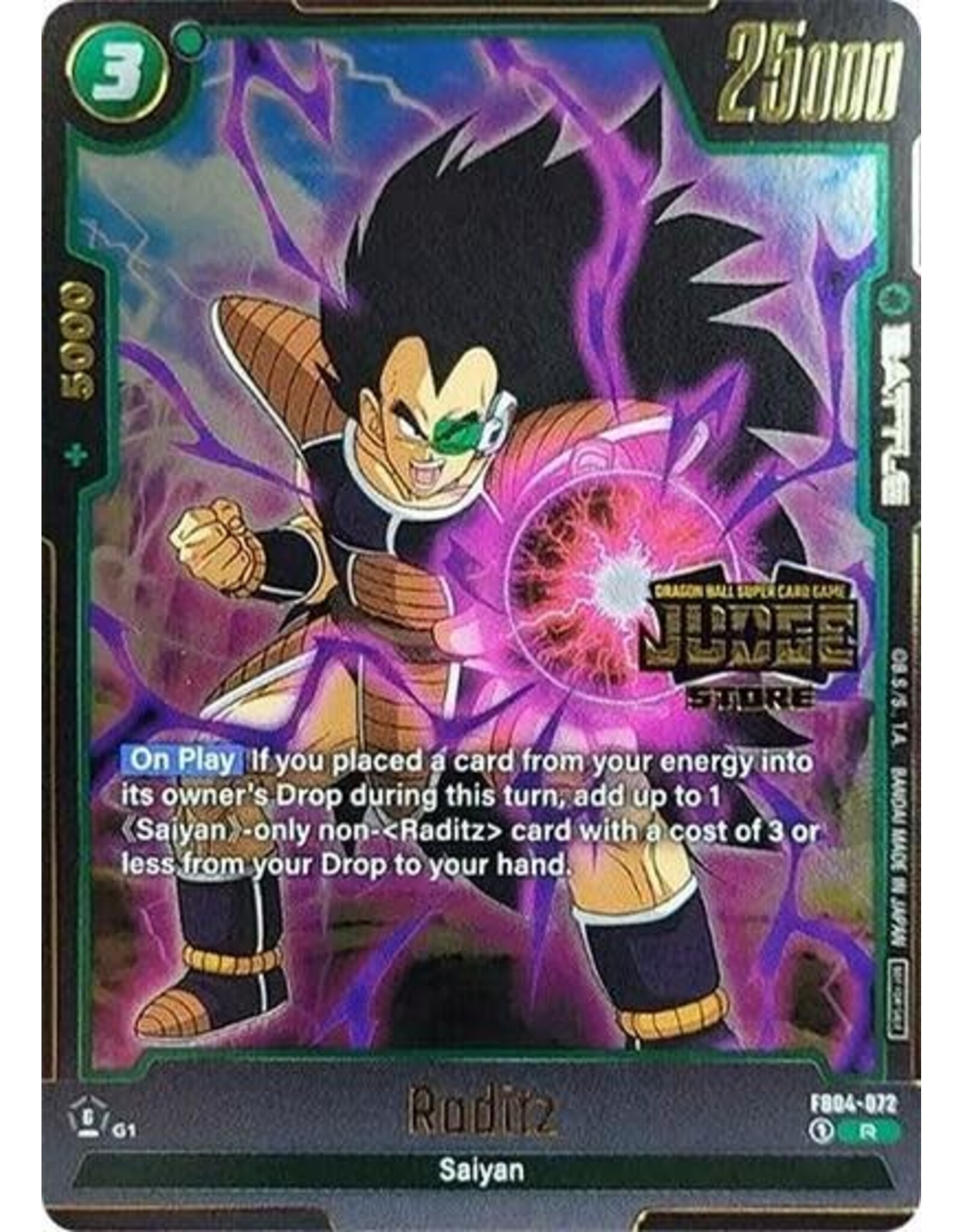 Raditz (Judge Pack (Store Judge) 03) (Promo) - FB04-072 (Holofoil, Rare)