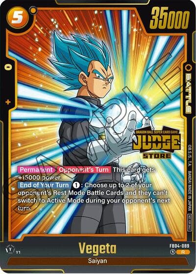 Vegeta (Judge Pack (Store Judge) 03) (Promo) - FB04-089 (Holofoil, Rare)