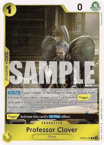 Professor Clover - OP09-102 (Foil, R)