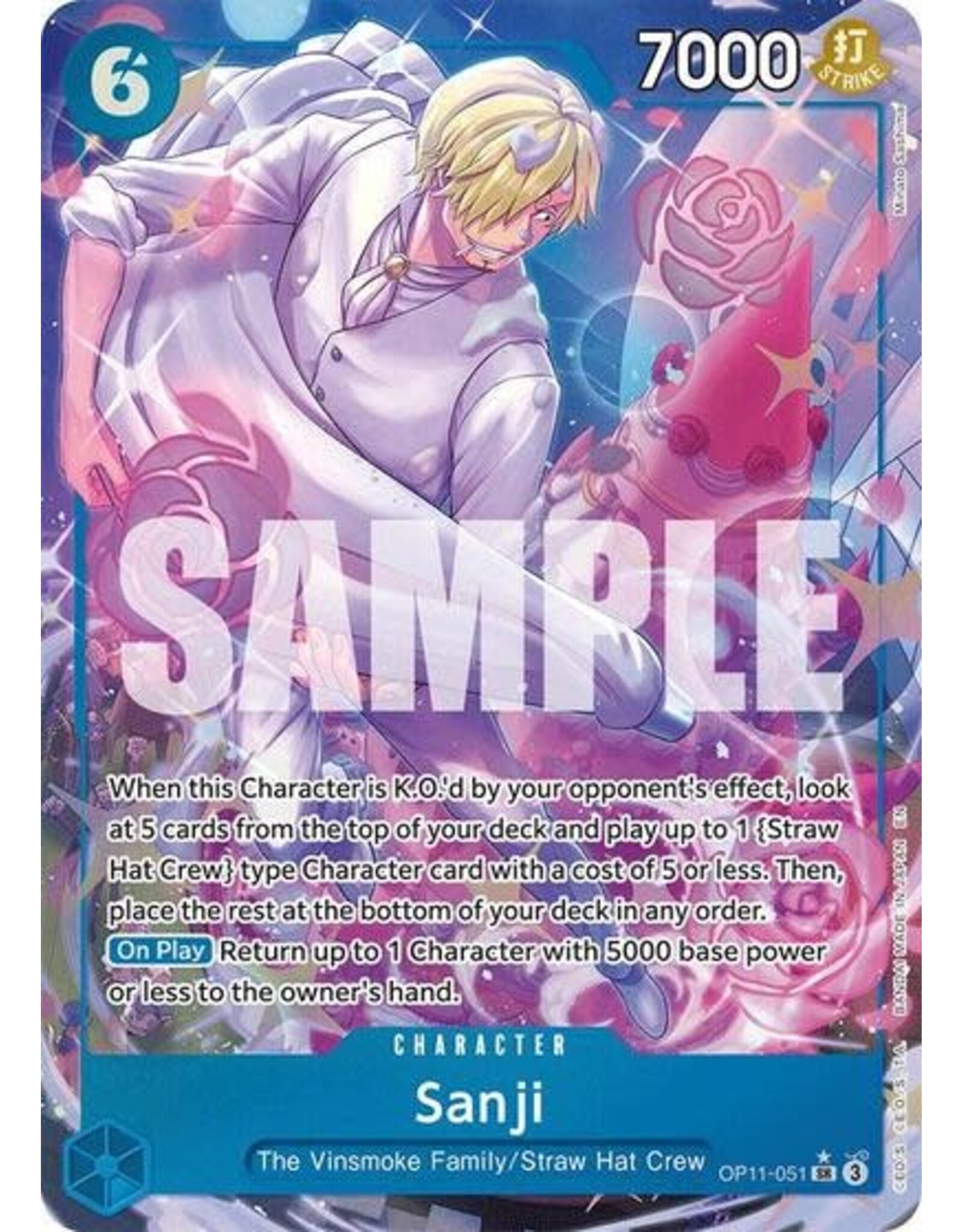 Sanji (Alternate Art) - OP11-051 (Foil, SR)