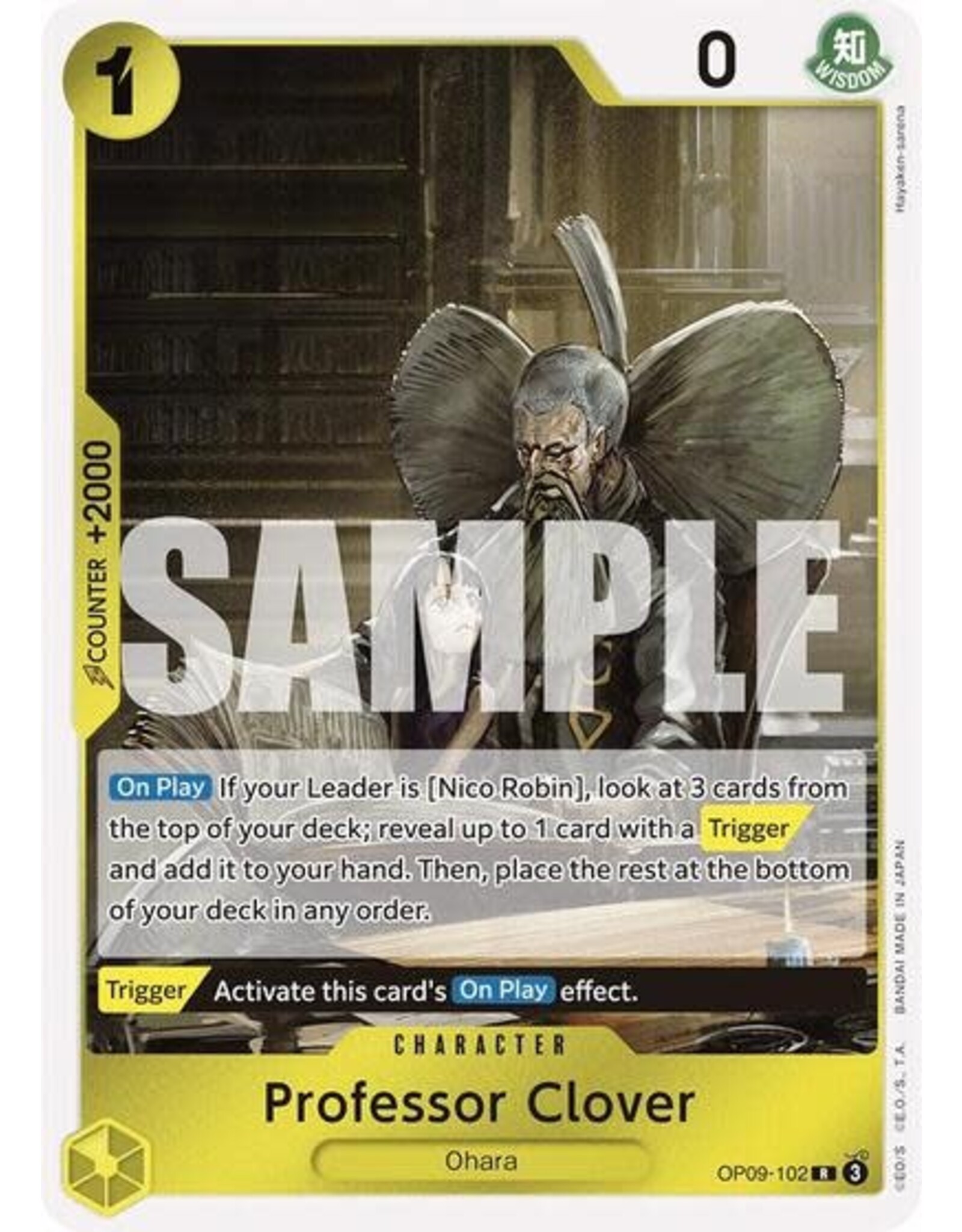 Professor Clover - OP09-102 (Foil, R)