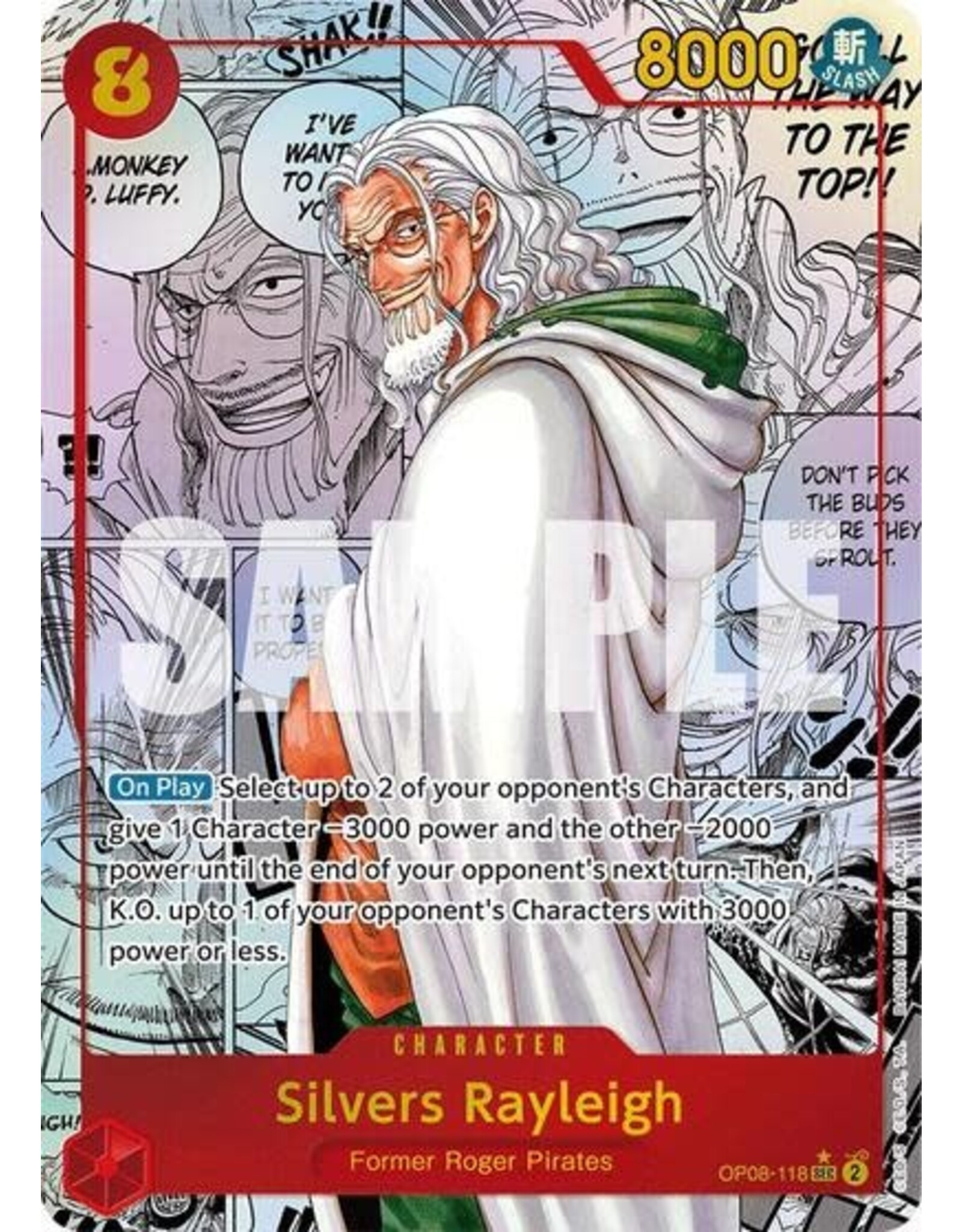 Silvers Rayleigh (Parallel) (Manga) - OP08-118 (Foil, SEC)