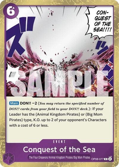 Conquest of the Sea - OP08-077 (Foil, R)