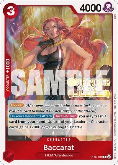 Baccarat (Judge Pack Vol. 4) - OP07-010 (Foil, R)