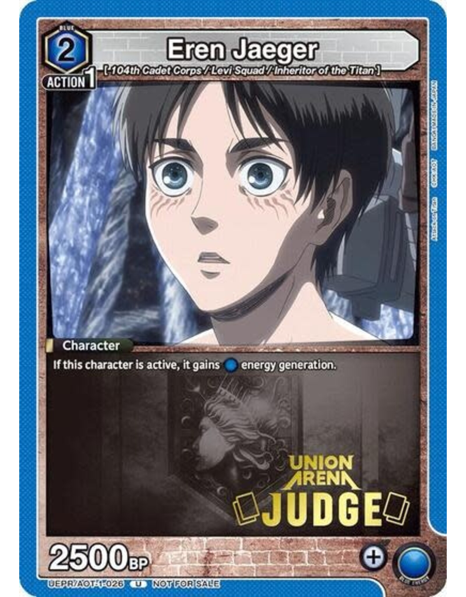 Eren Jaeger (Judge Pack) - UEPR/AOT-1-026 (Foil, Uncommon)