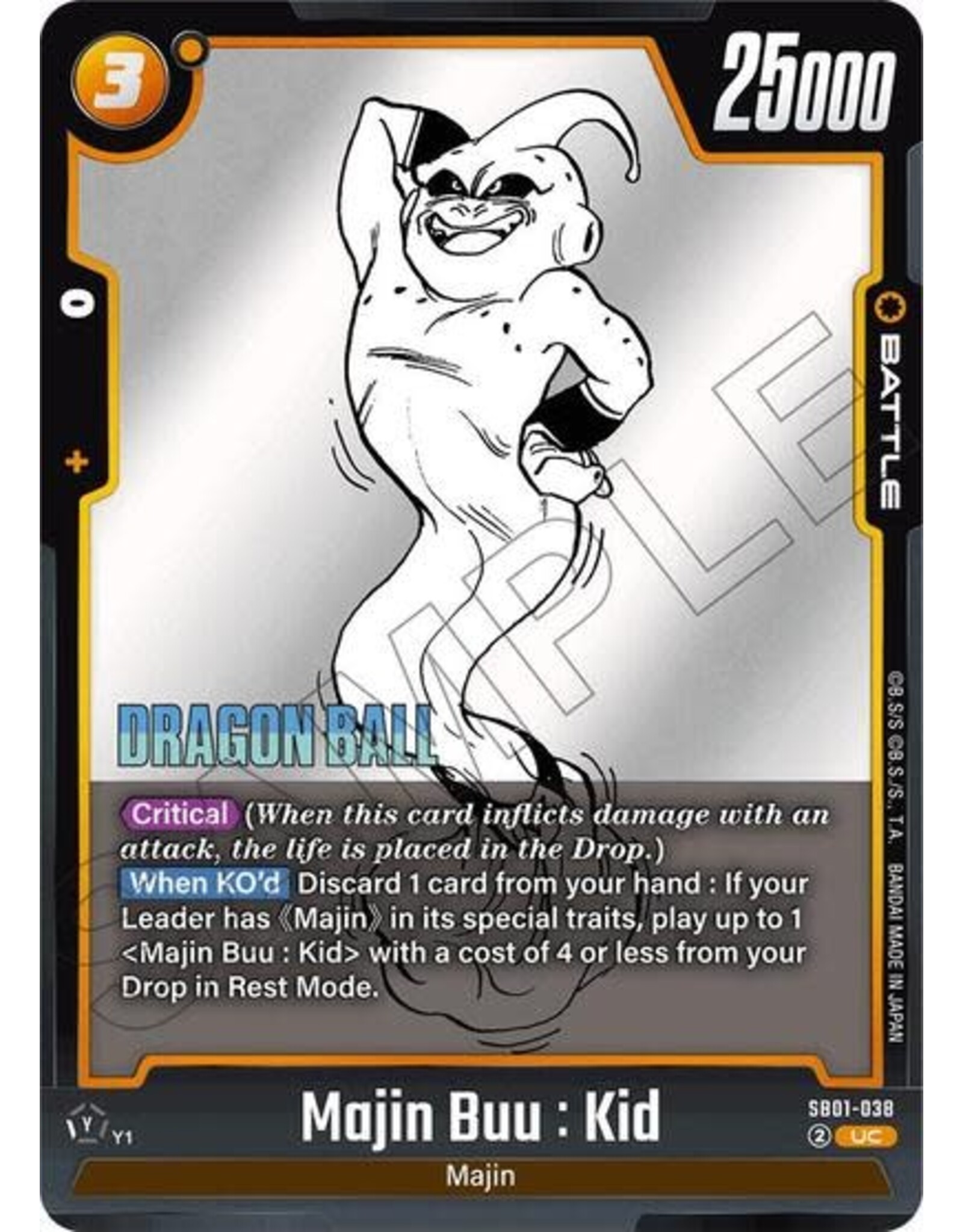 Majin Buu : Kid - SB01-038 (Normal, Uncommon)