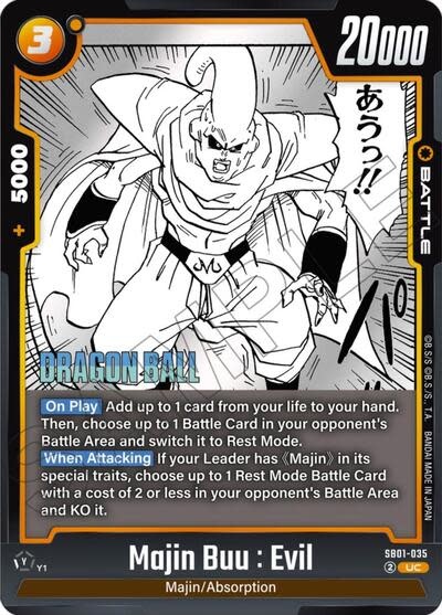 Majin Buu : Evil - SB01-035 (Normal, Uncommon)