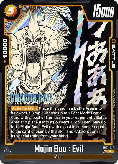 Majin Buu : Evil - SB01-034 (Holofoil, Rare)