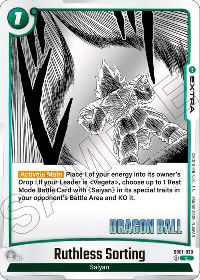 Ruthless Sorting - SB01-028 (Normal, Common)