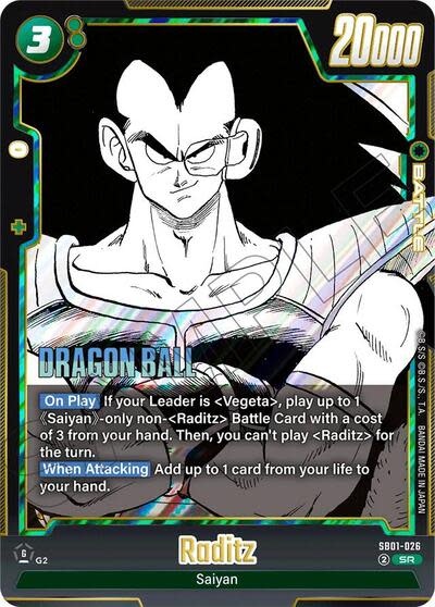 Raditz - SB01-026 (Holofoil, Super Rare)