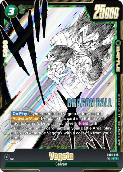 Vegeta - SB01-025 (Holofoil, Super Rare)