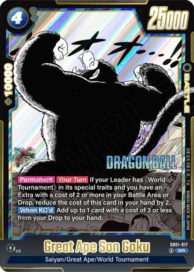 Great Ape Son Goku - SB01-017 (Holofoil, Super Rare)