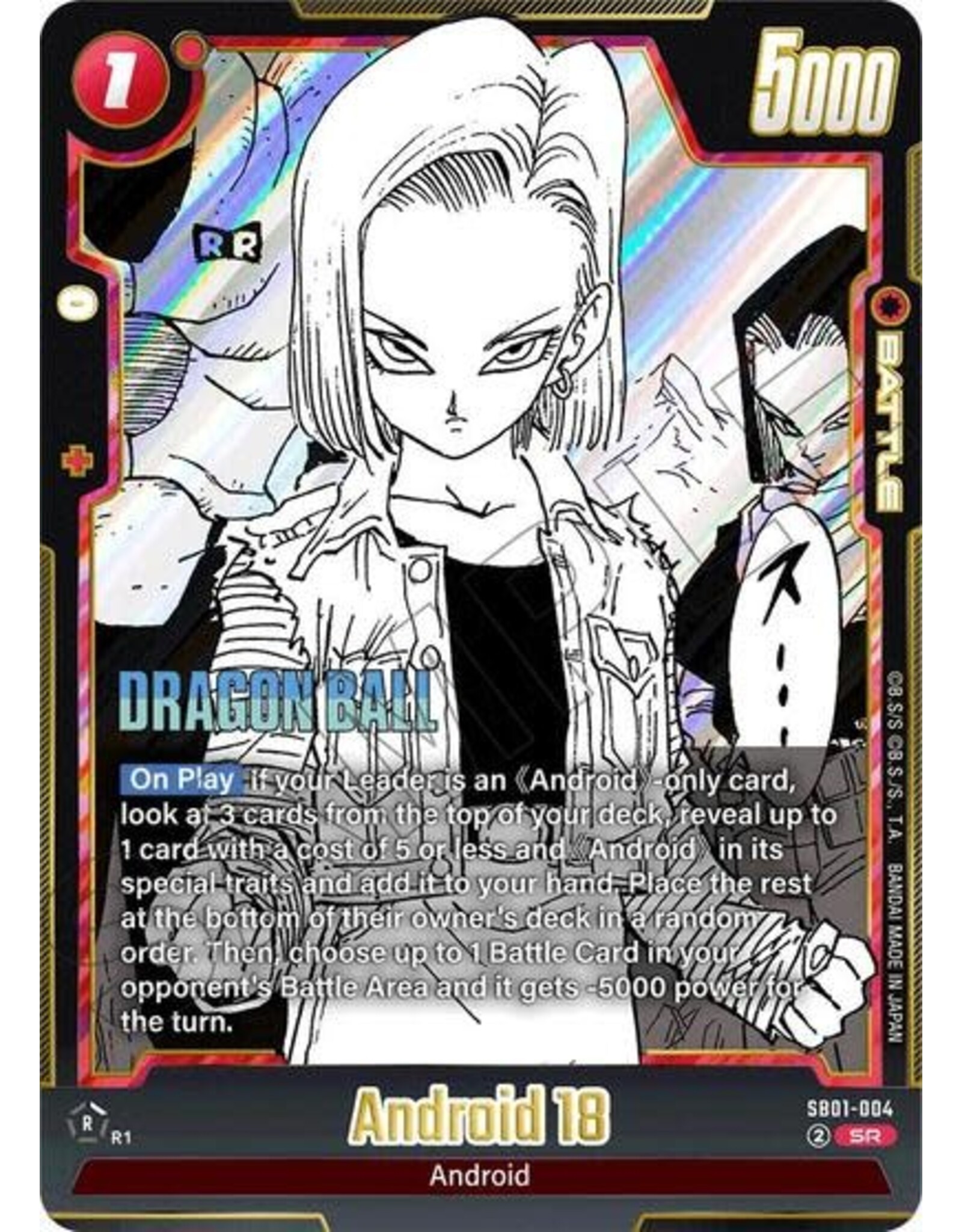 Android 18 - SB01-004 (Holofoil, Super Rare)