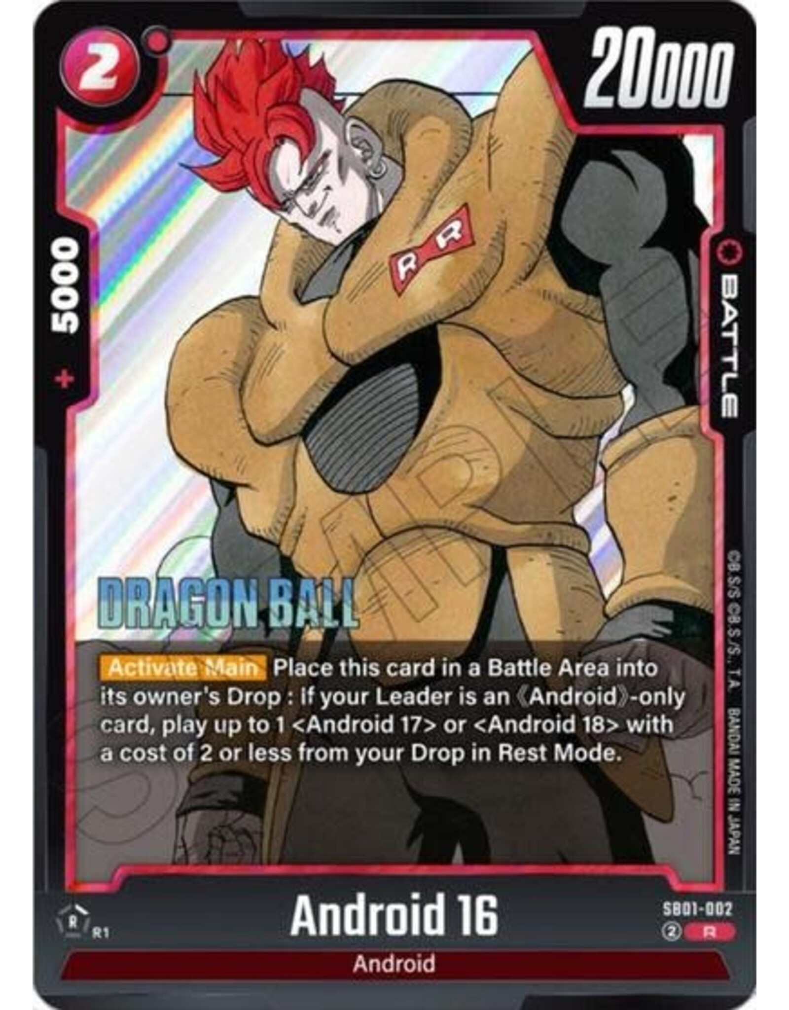 Android 16 - SB01-002 (Holofoil, Rare)