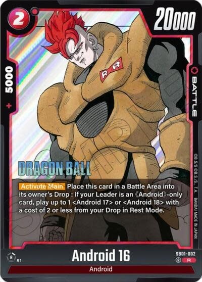 Android 16 - SB01-002 (Holofoil, Rare)