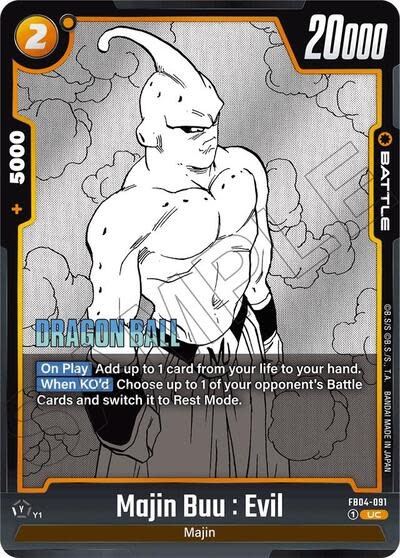 Majin Buu : Evil - FB04-091 (Normal, Uncommon) (SB01)