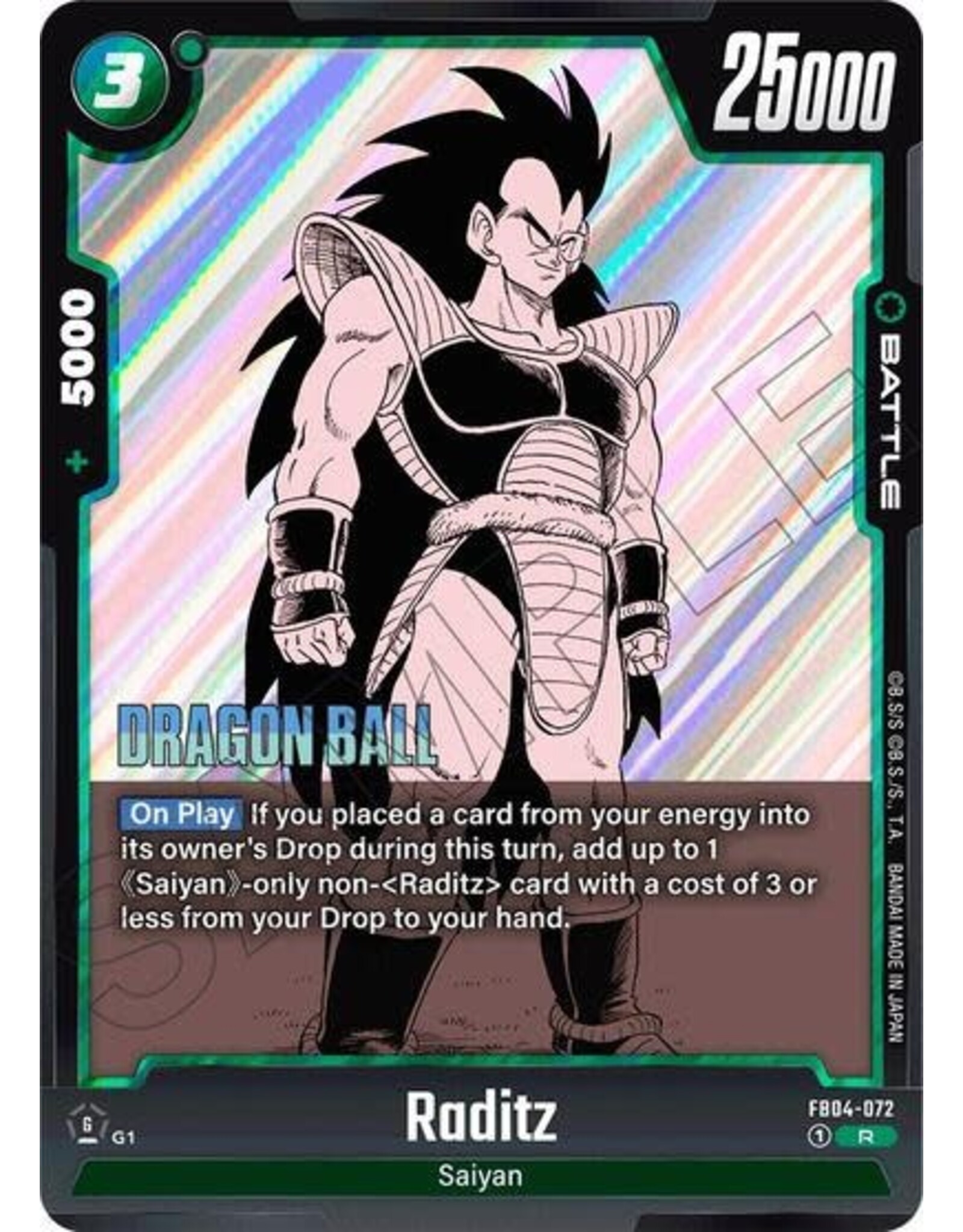 Raditz - FB04-072 (Holofoil, Rare) (SB01)